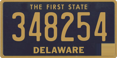 DE license plate 348254