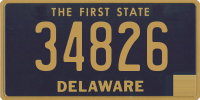 DE license plate 34826