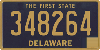 DE license plate 348264