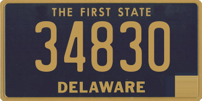 DE license plate 34830