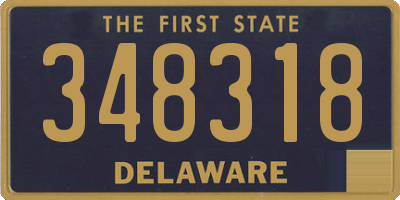 DE license plate 348318