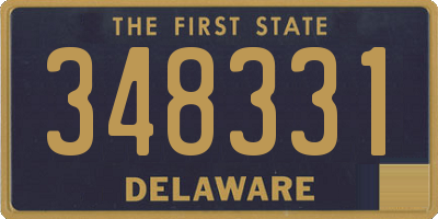 DE license plate 348331