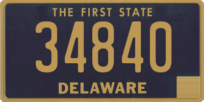 DE license plate 34840