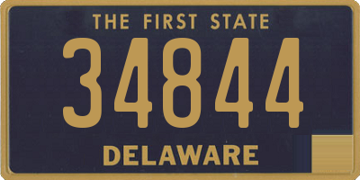 DE license plate 34844