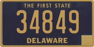 DE license plate 34849