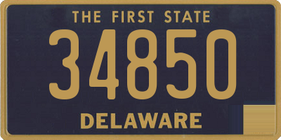 DE license plate 34850