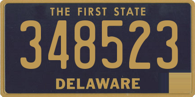 DE license plate 348523