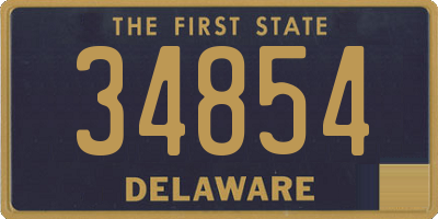 DE license plate 34854