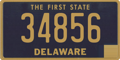 DE license plate 34856