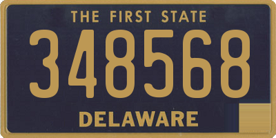 DE license plate 348568