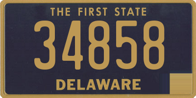 DE license plate 34858