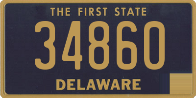 DE license plate 34860