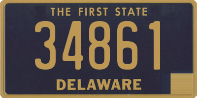 DE license plate 34861