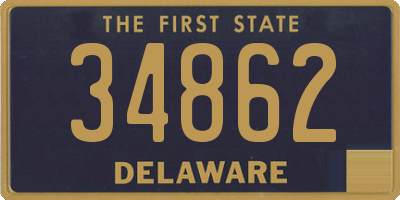 DE license plate 34862