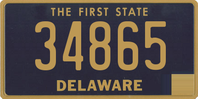 DE license plate 34865