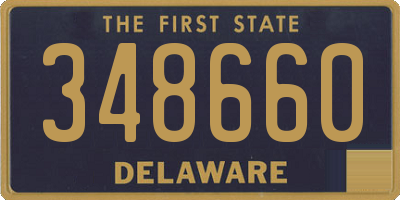 DE license plate 348660