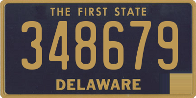 DE license plate 348679