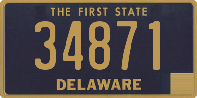 DE license plate 34871