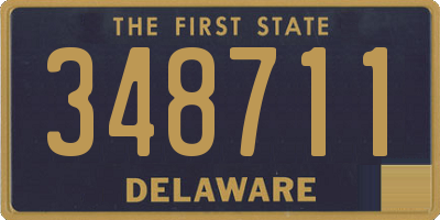 DE license plate 348711