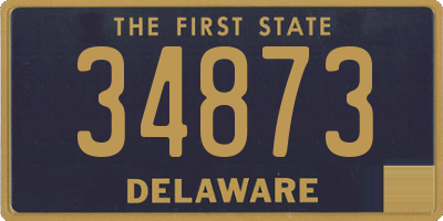 DE license plate 34873