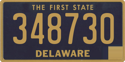 DE license plate 348730