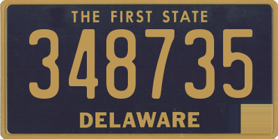 DE license plate 348735