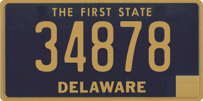 DE license plate 34878