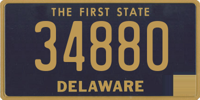 DE license plate 34880