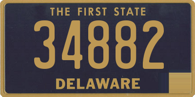 DE license plate 34882