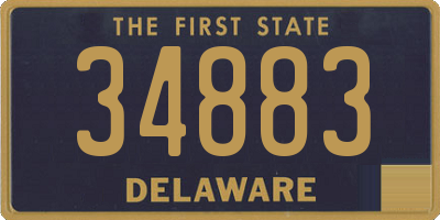 DE license plate 34883