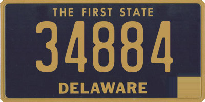 DE license plate 34884