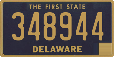 DE license plate 348944