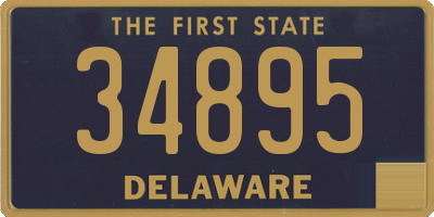 DE license plate 34895