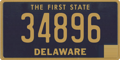 DE license plate 34896