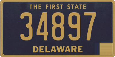 DE license plate 34897