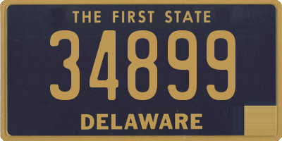 DE license plate 34899