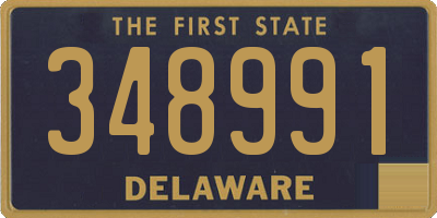 DE license plate 348991