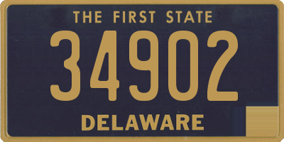 DE license plate 34902