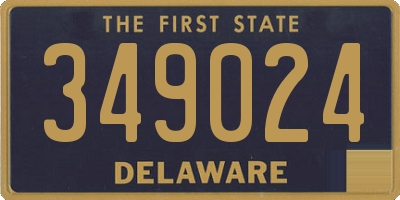 DE license plate 349024