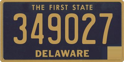 DE license plate 349027