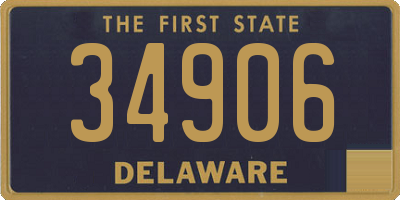 DE license plate 34906