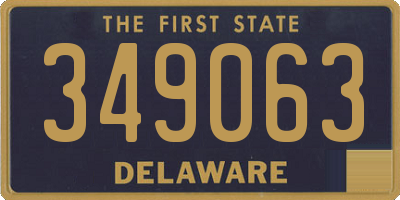 DE license plate 349063