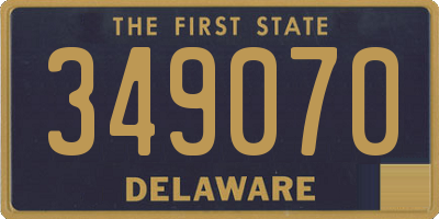DE license plate 349070
