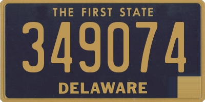 DE license plate 349074