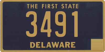 DE license plate 3491