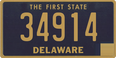 DE license plate 34914