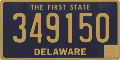 DE license plate 349150