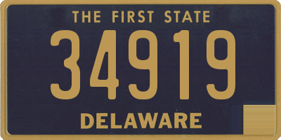 DE license plate 34919