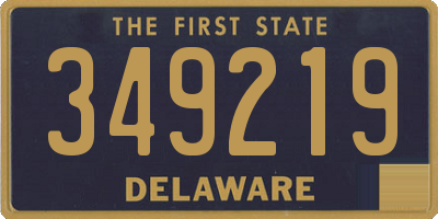 DE license plate 349219