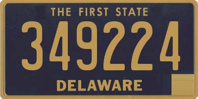 DE license plate 349224